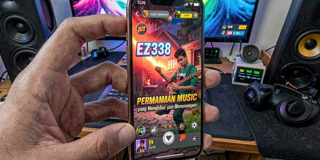 Screenshot gameplay EZ338 menampilkan antarmuka yang menarik dan interaktif.