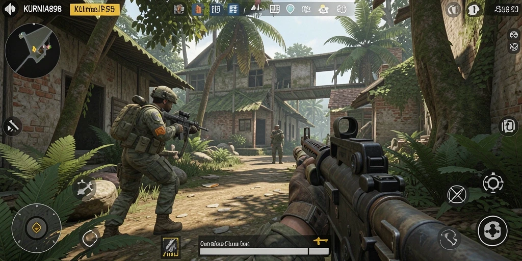 Tampilan menarik dari gameplay KURNIA898 yang menegangkan saat pertarungan.