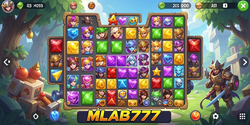 Gameplay seru dan menantang di MLBB777 Match-3.