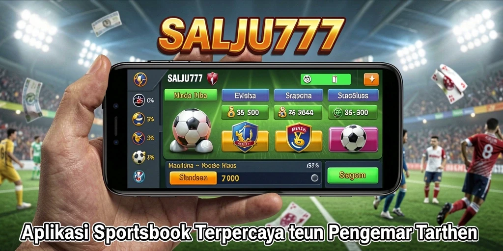 Tampilan utama SALJU777 yang menampilkan opsi taruhan olahraga.