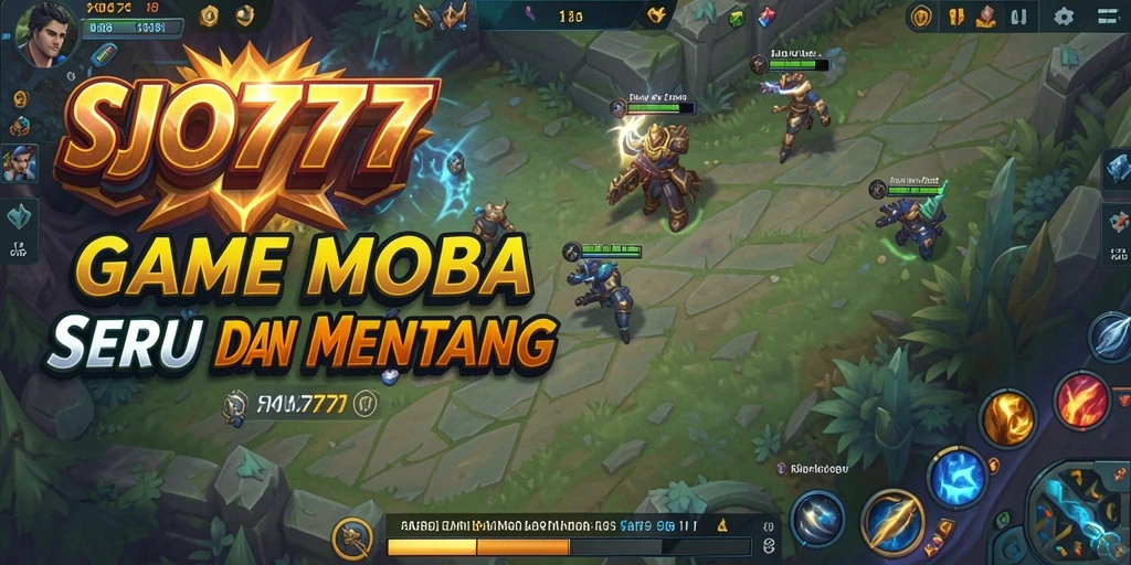 Tangkapan layar SJO777 menampilkan pertarungan epik antar pemain MOBA.