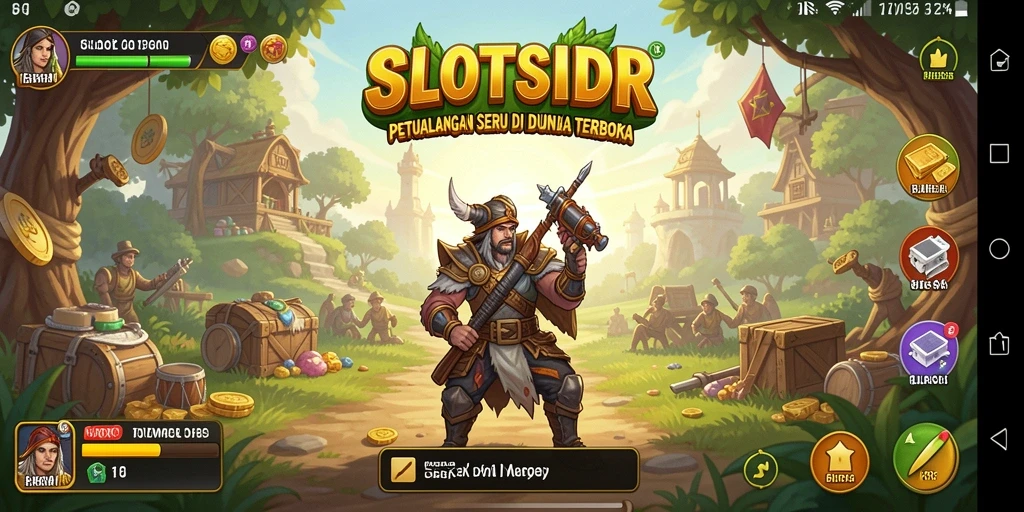 Tampilkan gameplay SLOTSIDR yang menarik di dunia terbuka.