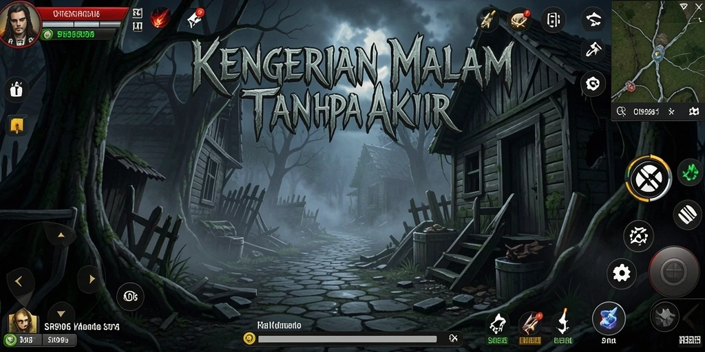 Screenshot menampilkan suasana mencekam di dalam game SR996.