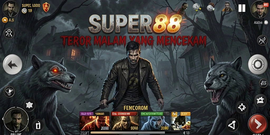 Gameplay SUPER88 yang mencekam dan penuh ketegangan.