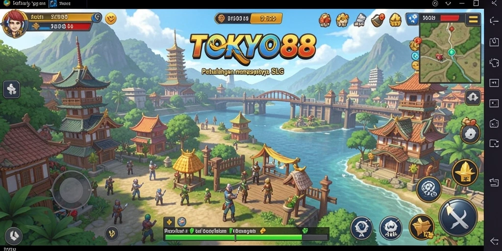 Tangkapan layar TOKYO88 menunjukkan gameplay SLG yang menarik dan strategis.